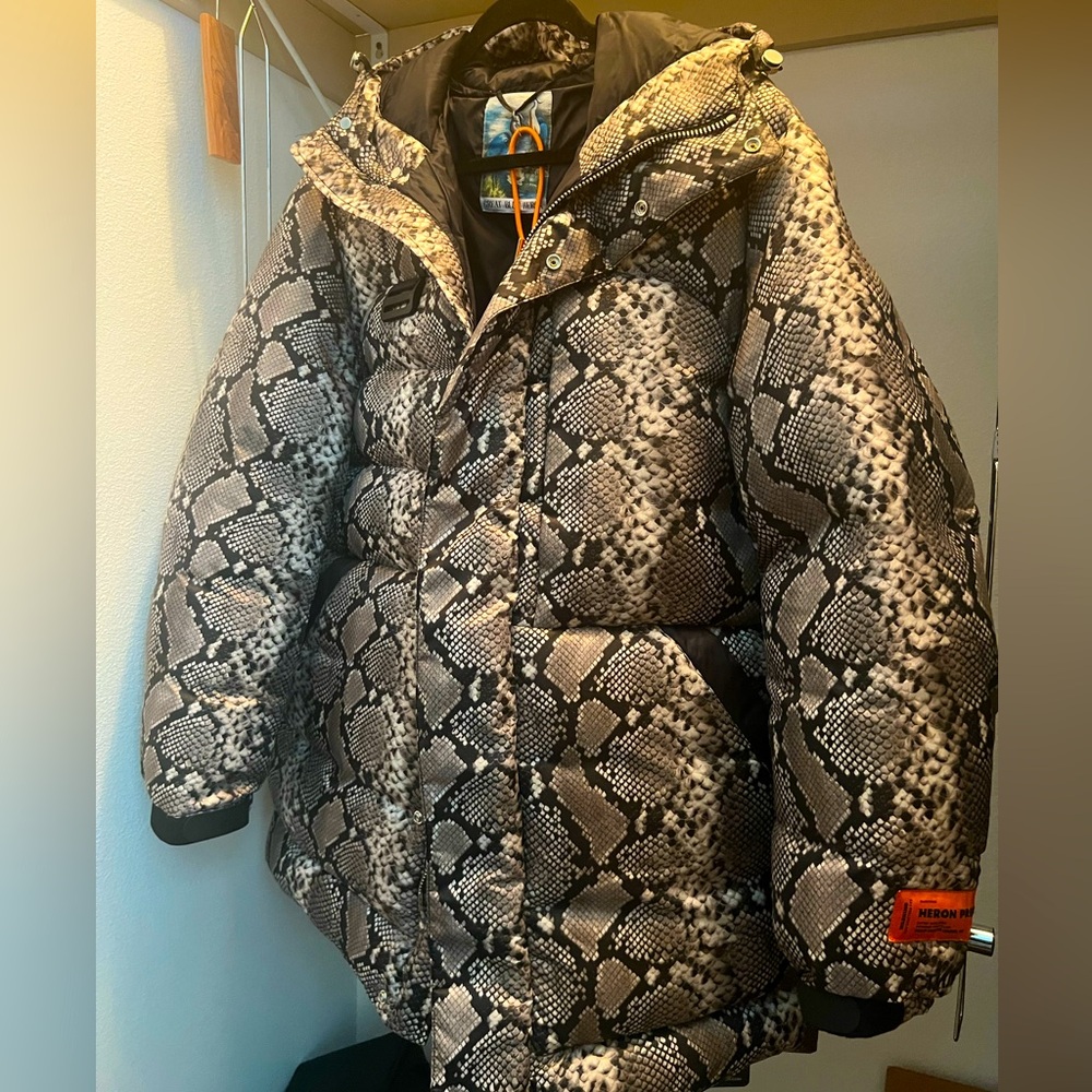 Brand New Never Worn Heron Preston Python Puffer
